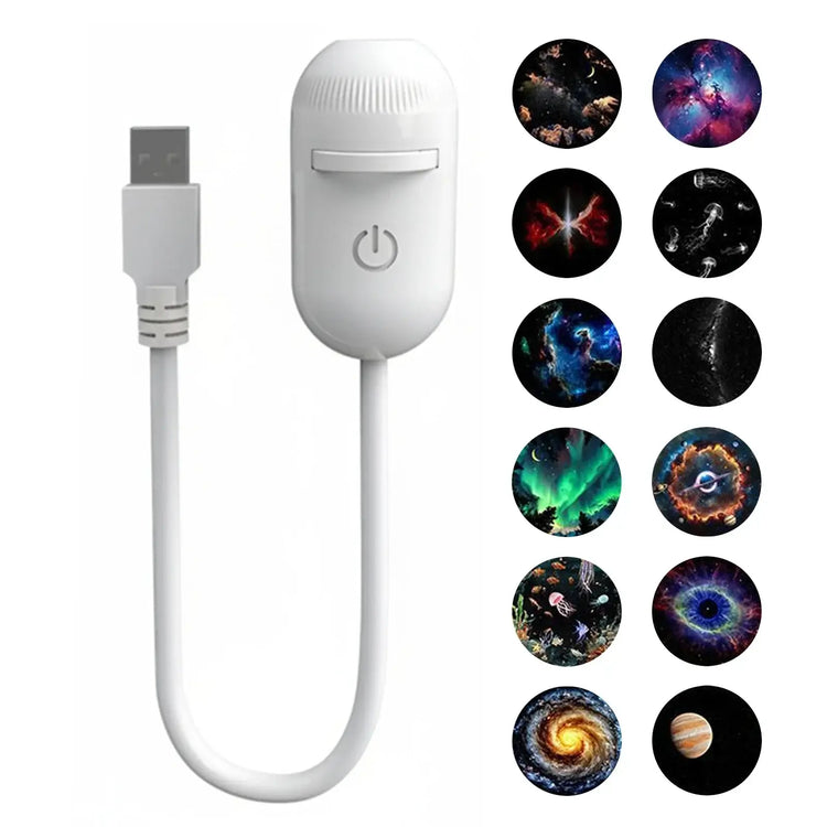 USB mini galaxy star projector