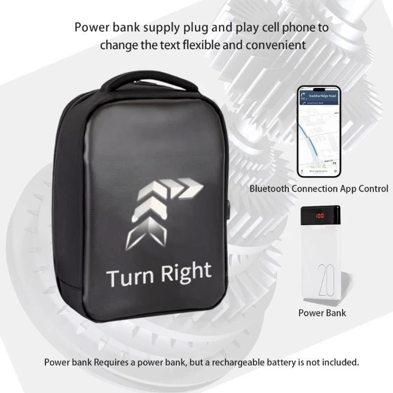 Backpacks Programmable Panel Screen Waterproof - Smart LED 