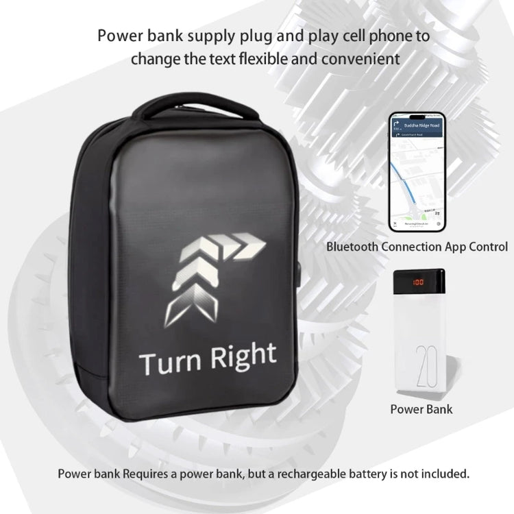 Backpacks Programmable Panel Screen Waterproof - Smart LED 