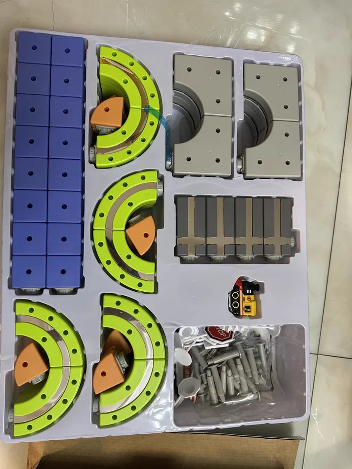 Magnetic Race Track Christmas Gift for Kids - Smart LED 