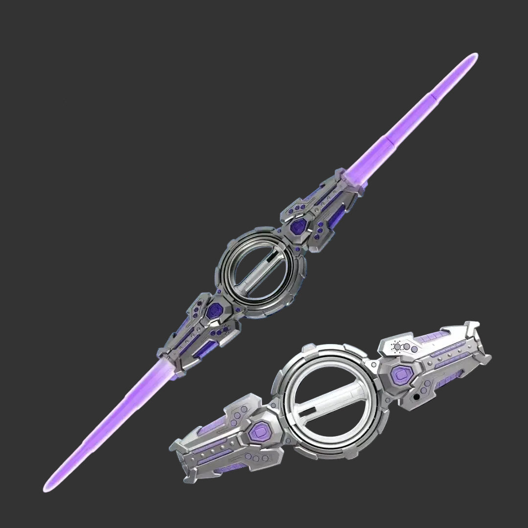 Double-ended lightsaber toy – Dual-Blade Light-Up Saber with Multiple Lighting Styles