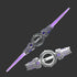 Double-ended lightsaber toy – Dual-Blade Light-Up Saber with Multiple Lighting Styles