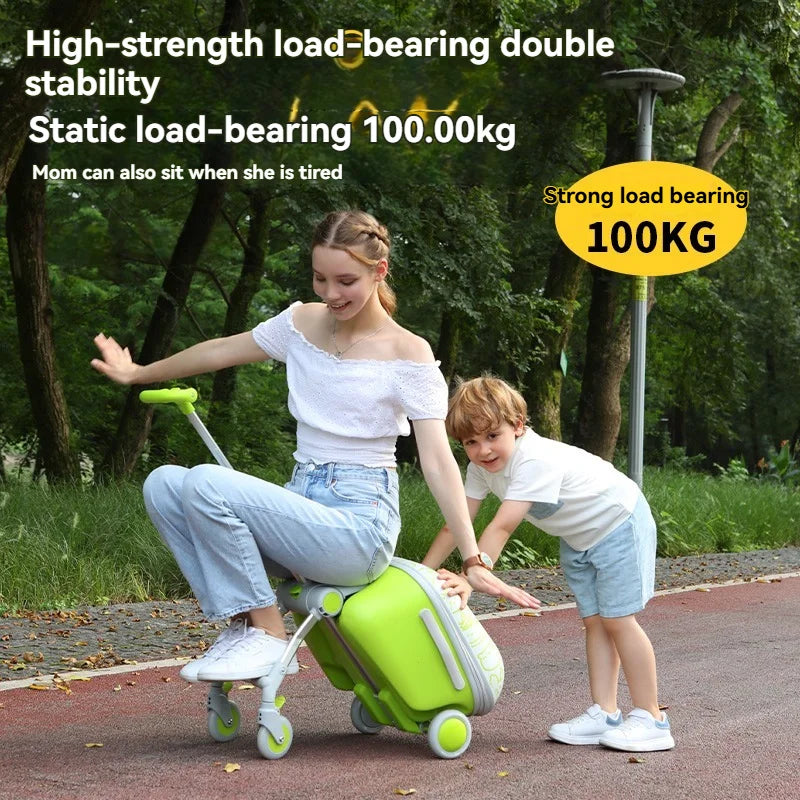 Kids Travel Trolley Suitcase Children Luggage Pulling - Smart LED 
